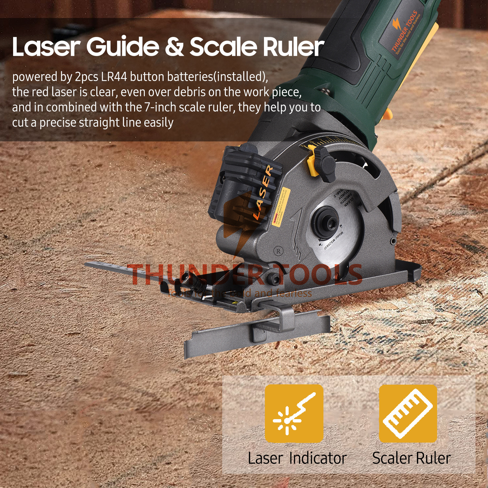 Mingkeerda 260mm Circular Saw Scale Ruler Guide Rip Fence For 7 Inch